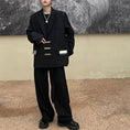 Load image into Gallery viewer, [Coolman Series] ★China style blazer★ Outerwear, cool, unisex, men's black, black with design
