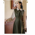 Load image into Gallery viewer, [Tatsuze Chenis Series]★Setup★ 2color shirt + sleeveless dress Green Black Green Black
