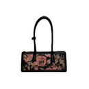 [DAZE &amp; ERPANG series] ★Bag★ Oil painting style floral pattern cute date commuting OL office rectangle improves temperament