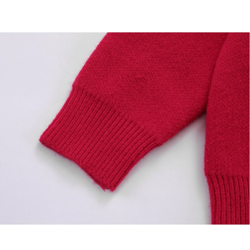 [51XIHA Series] ★Sweater★ 2color Tops Christmas New Year Unisex Men's Red Black Easy to match