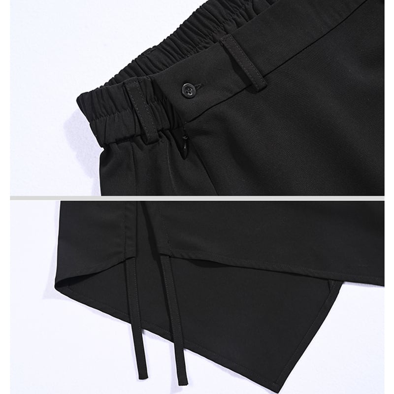 [Kokaisha---Kiran Series] ★China style skirt★ Bottoms Easy to match Original slimming black Black