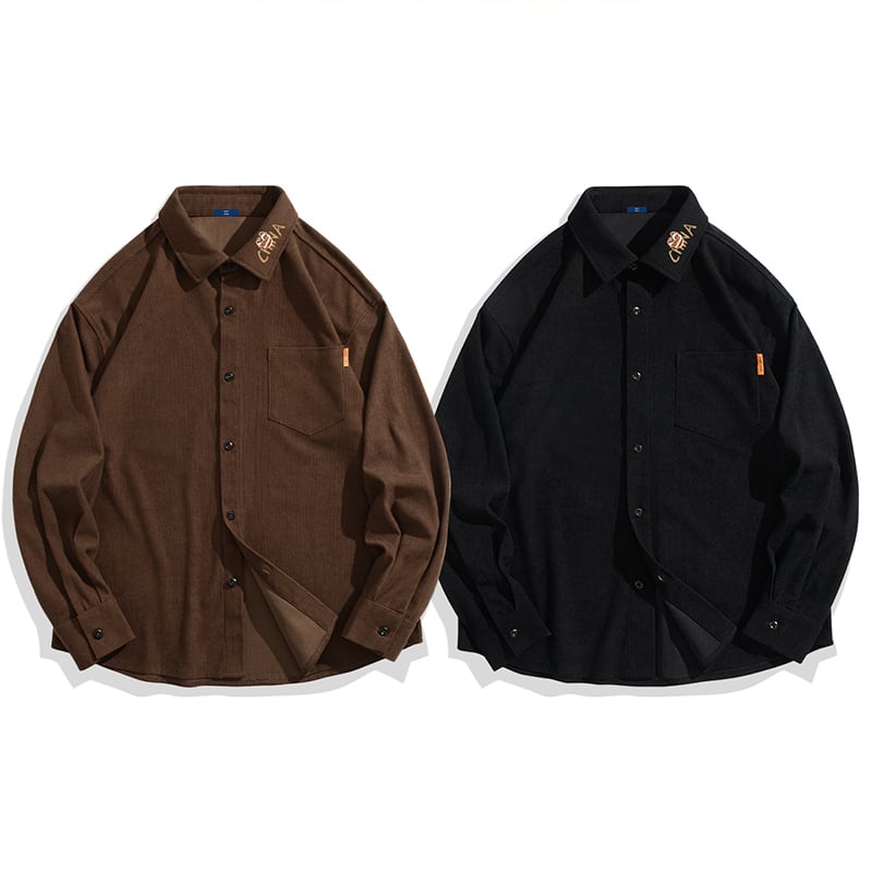 [XINGSHI Series]★China style shirt★ 5color corduroy tops unisex men's large size simple