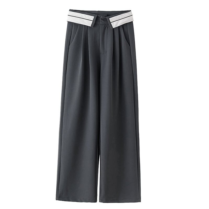 [YIREN Series]★Casual Pants★ 2color Bottoms Trousers Gaucho Pants Women's Gray Black