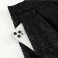 Load image into Gallery viewer, [MOERBEN Series]★Skirt★ Bottoms High waist Improves temperament Floral pattern Easy to match Black Black
