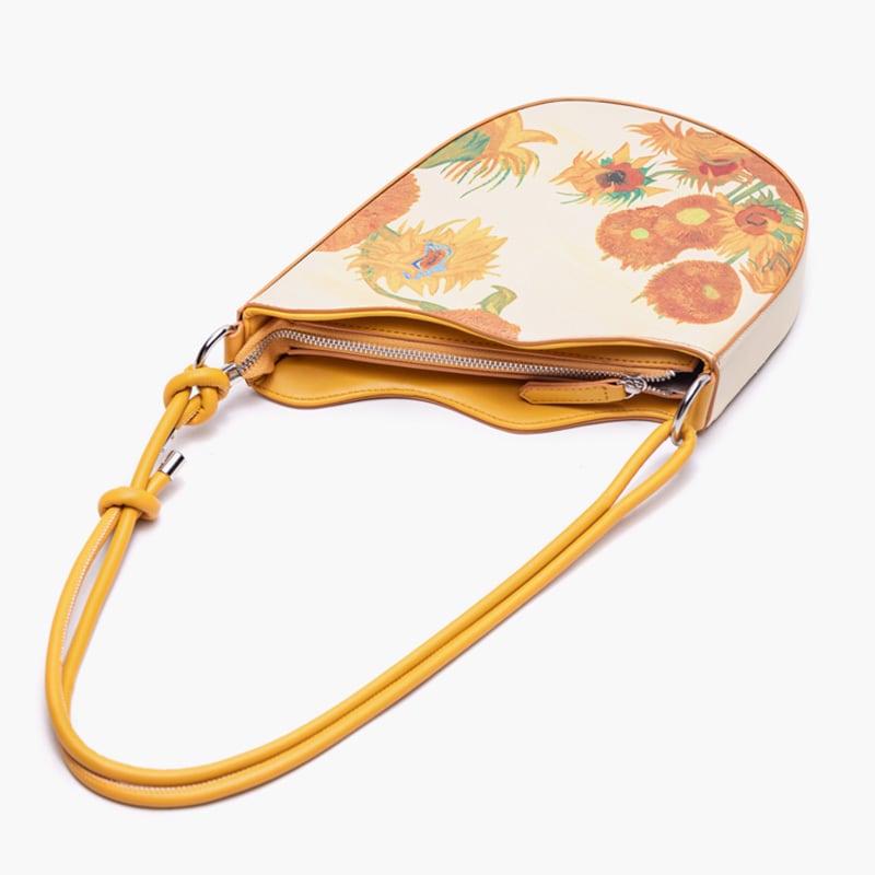 [XIAOZHONG Series]★Bag★ Shoulder bag Sunflower PU Easy to match Date Commuting