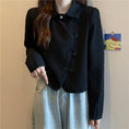 Load image into Gallery viewer, [壹號人家 Series] ★China style shirt★ 4 colors POLO neck China button tops Brown Black White Blue
