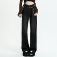 Load image into Gallery viewer, [Escaped Earth Series] ★Denim Pants★ Bottoms Unisex Men's Design Black Black XS S M L XL
