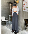 Load image into Gallery viewer, [YIREN Series]★Casual Pants★ 2color Bottoms Trousers Gaucho Pants Women's Gray Black
