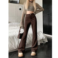 Load image into Gallery viewer, [KEKELI Series] ★Casual Pants★ 3color Bottoms Trousers Good slimming effect Easy to match Black Dark Gray Coffee color
