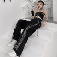 Load image into Gallery viewer, [Tide Series] ★Casual Pants★ Chain Pants Bottoms Black Black Paisley Pattern S M L XL
