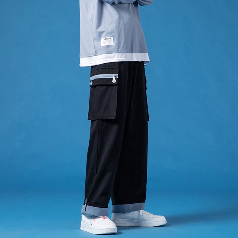 [BIGEMAN Series] ★Casual Pants★ 2color Quarter-length Bottoms Pants Unisex Men's Large Size Color Scheme Fashion