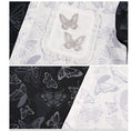 Load image into Gallery viewer, [Ancient monster house --- Butterfly series]★China style shirt★ Tops short sleeve shirt black black butterfly print color scheme
