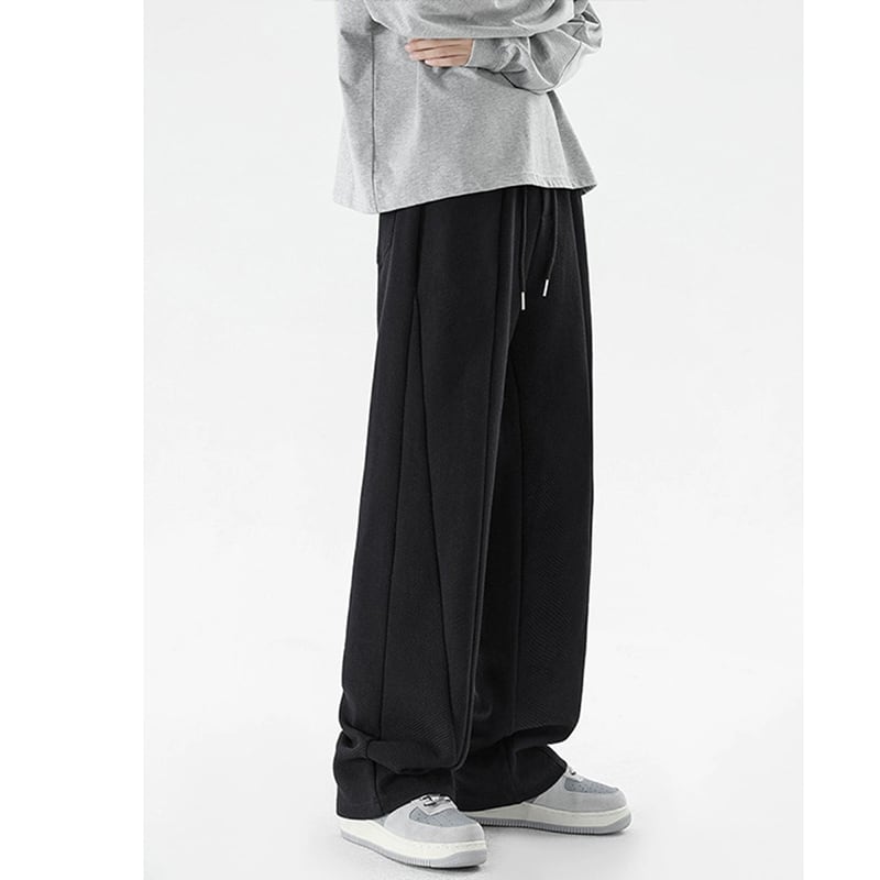 [PPG Series]★Casual Pants★ 2color Bottoms Pants Unisex Men's Simple Black Gray Large Size