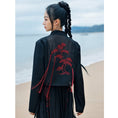 Load image into Gallery viewer, [Daiseiryusu Series] ★China style outerwear★ Tops embroidery black black unique color scheme slimming original
