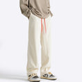 Load image into Gallery viewer, [BIGEMAN Series]★Casual Pants★ 2color Bottoms Pants Men's Large Size Alphabet Beige Black
