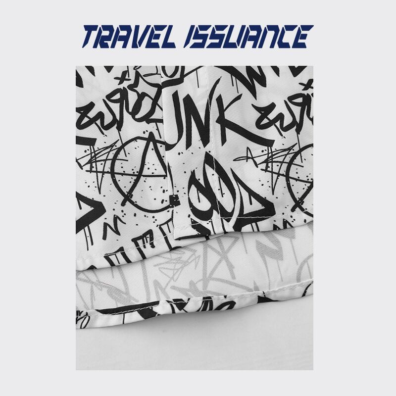 [TRAVEL ISSUANCE Series]★Shirt★ Hawaii Aloha Shirt Unisex Men's Short Sleeve Shirt Unique