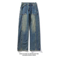 Load image into Gallery viewer, [BIGEMAN Series]★Denim Pants★ Bottoms Pants Men's Large Size Fashion Blue Blue
