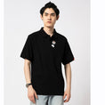 Load image into Gallery viewer, [JPYZ Series] ★China Style Tops★ POLO Shirt Embroidered Panda Cute Unisex Men's Black Short Sleeve
