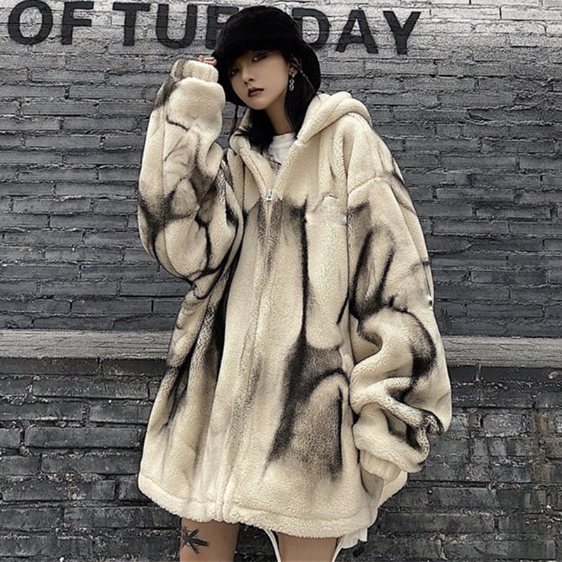 [Style Series]★Winter Coat★ 2color Cute Unisex Men's Hooded Oversized Cool