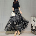 Load image into Gallery viewer, [NICHANG Series] ★Floral pattern skirt★ 3 lengths available Large size Moon Bottoms
