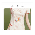 Load image into Gallery viewer, [XIANGSHU Series] ★Cheongsam dress★ Short length, slimming, party, wedding, large size, improves temperament
