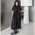 Load image into Gallery viewer, [YIDAO Series]★Setup★ 2-piece set, top and bottom set, black, slimming, fashion, loose
