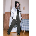 Load image into Gallery viewer, [Kokaisha---Shinkyo Series] ★China style coat★ Cotton coat Winter coat Black Black White
