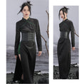 Load image into Gallery viewer, [Da Qinglong Shu Series]★Chinese style dress★ Improved Chinese dress, long sleeves, switching, long length, original, improves temperament, Chinese clothes, black
