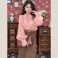 Load image into Gallery viewer, [Misslin Fashion Series]★Setup Single Order★ Shirt or Skirt Pink Coffee Color Retro Date
