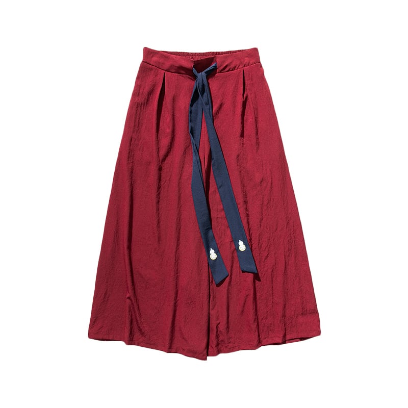 [Small Trouble Series]★China Style Pants★ 5color Large Size Wind Pants Unisex Men's Blue Red Black White