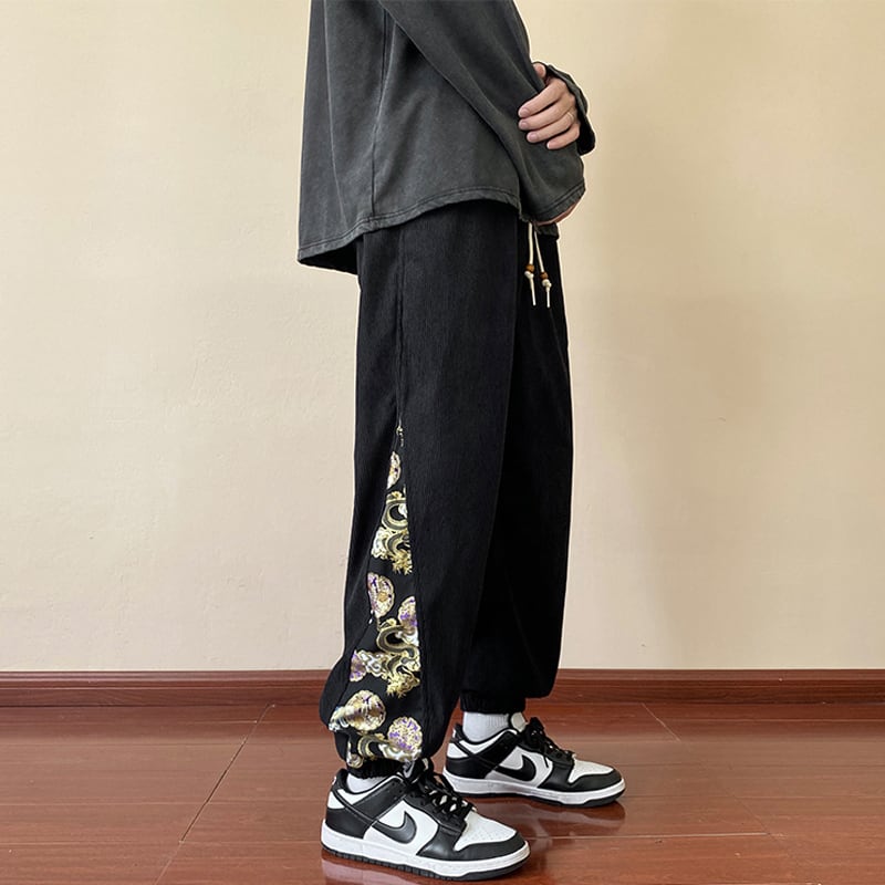 [BIGEMAN Series]★China style pants★3color bottoms pants unisex men's large size switching