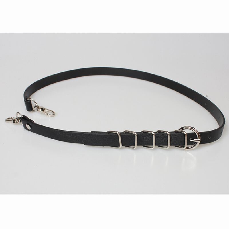 [Kuraho Koya Series] ★Retro Belt★ Obi Accessory PU Chain Unique Black Black Easy to match