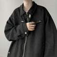 Load image into Gallery viewer, [TIAOTA series]★Jacket★ 3color outerwear unisex men's green black gray suede
