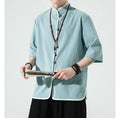 Load image into Gallery viewer, [JIUTIAN Series]★China style shirt★ Tops 3color Unisex Men's Large Size Simple Casual
