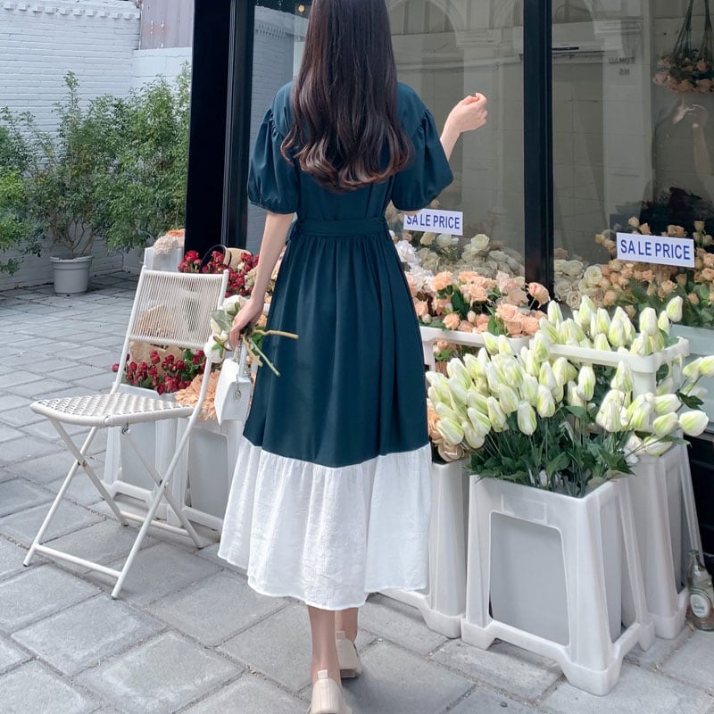 [PANGSAO Series] ★One Piece★ Long Length Improves Temperament Commuting Date Office Lady Switching Irregular Retro Large Size