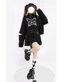 Load image into Gallery viewer, [Nekogan Series] ★Tops★ Ladies Fashion Butterfly Black Black Short Length Slimming SML
