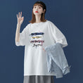 Load image into Gallery viewer, [SENSU Series] ★Short sleeve T-shirt★ Large size M~6L 2color Tops Unisex Men's Alphabet Harajuku style
