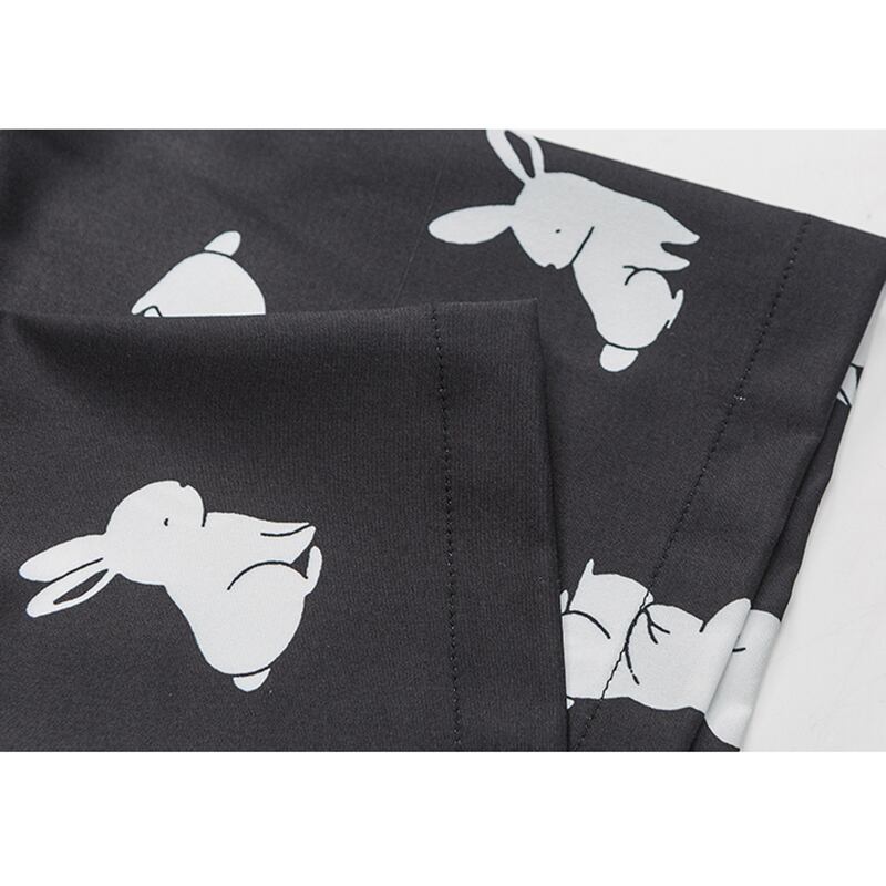 [UNBDEE Series]★Shirt★ Tops Unisex Men's ML XL 2XL Short Sleeve Shirt Summer Clothes Rabbit Rabbit Print