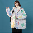 Load image into Gallery viewer, [Suikoishi Series] ★Winter Coat★ Cotton Coat Outerwear 2color Unisex Men's Cartoon White Beige
