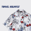 Gallery viewerに画像を読み込む, 【TRAVEL ISSUANCEシリーズ】★花柄シャツ★ アロハシャツ 沖縄 ハワイ トップス 海辺 半袖シャツ 男女兼用 メンズ 白 青 赤
