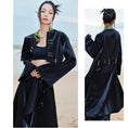 Load image into Gallery viewer, [Big Blue Dragon Series] ★China style coat★ 3 ways to wear Tops Black Black Color scheme Cool
