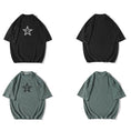 Load image into Gallery viewer, [BIGEMAN Series]★T-shirt★ Tops 3color Unisex Men's Large Size Simple Short Sleeve Star
