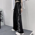 Load image into Gallery viewer, [Tide Series] ★Casual Pants★ Chain Pants Bottoms Black Black Paisley Pattern S M L XL
