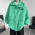 Load image into Gallery viewer, [YOULIN Series]★Jacket★ 3color Unisex Men's Large Size Casual with Hat Black White Green
