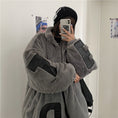 Load image into Gallery viewer, [Style Series] ★Outerwear★ 2color jacket unisex men's thick warm black gray black gray couple clothes
