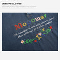 Load image into Gallery viewer, [DESCHPE Series]★Denim Shirt★ POLO Shirt Tops Unisex Men's Embroidery Alphabet Blue Blue
