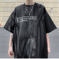 Load image into Gallery viewer, [WENYI Series]★T-shirt★ Tops 2color Unisex Men's Short Sleeve Graffiti Fashion Black Black
