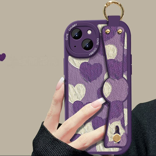 [DKF Series]★Mobile Case★ 2color Hat Purple Black Fashion iPhone14 iPhone13 iPhone12/11/7/8XS