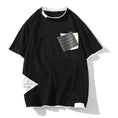 Gallery viewerに画像を読み込む, 【JIAXUNシリーズ】★半袖Tシャツ★ 大きいサイズ M~9L 3color トップス 男女兼用 メンズ フェイクレイヤード
