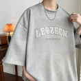 Load image into Gallery viewer, [BIGEMAN Series]★T-shirt★ Tops 2color Unisex Men's Large Size Brown Gray Summer Clothes
